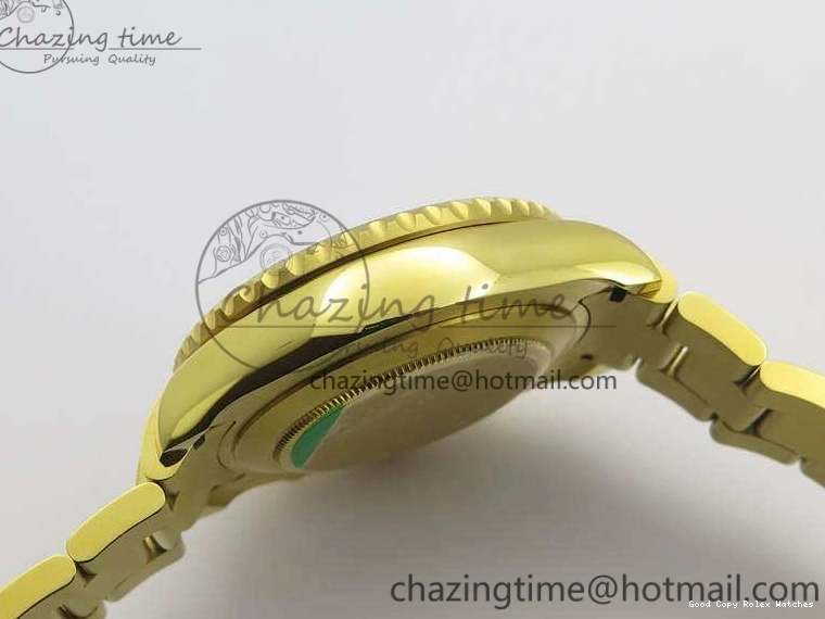 Best AAA Replica Sites Edition 3577 Bracelet II YG On YachtMaster YG Cozy 116688 Ceramic Bezel Best A White 1:1 Blue Dial JF 1224